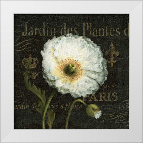 Botanical Garden I White Modern Wood Framed Art Print by Brissonnet, Daphne