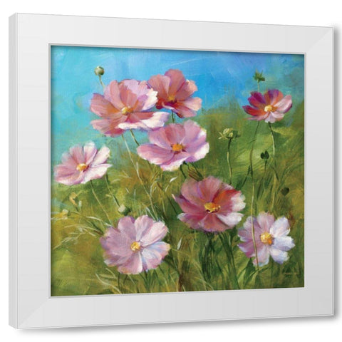 Summer Field III White Modern Wood Framed Art Print by Nai, Danhui