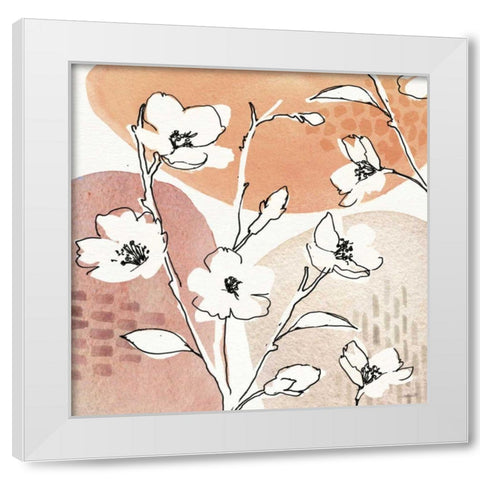 Soft Figures III White Modern Wood Framed Art Print by Tavoletti, Anne
