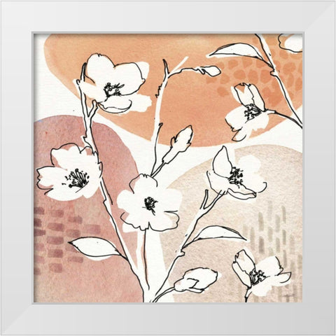 Soft Figures III White Modern Wood Framed Art Print by Tavoletti, Anne