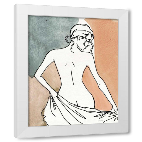 Soft Figures IV White Modern Wood Framed Art Print by Tavoletti, Anne