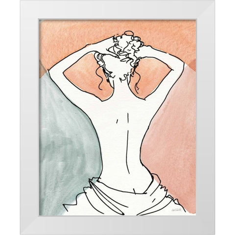 Soft Figures V White Modern Wood Framed Art Print by Tavoletti, Anne