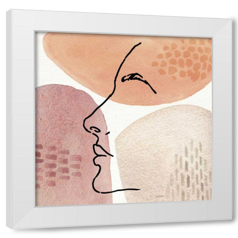 Soft Figures IX White Modern Wood Framed Art Print by Tavoletti, Anne