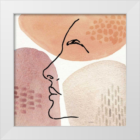 Soft Figures IX White Modern Wood Framed Art Print by Tavoletti, Anne