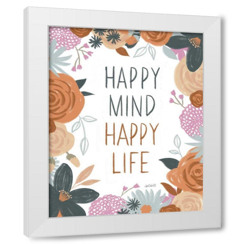 Happy Thoughts I White Modern Wood Framed Art Print by Tavoletti, Anne