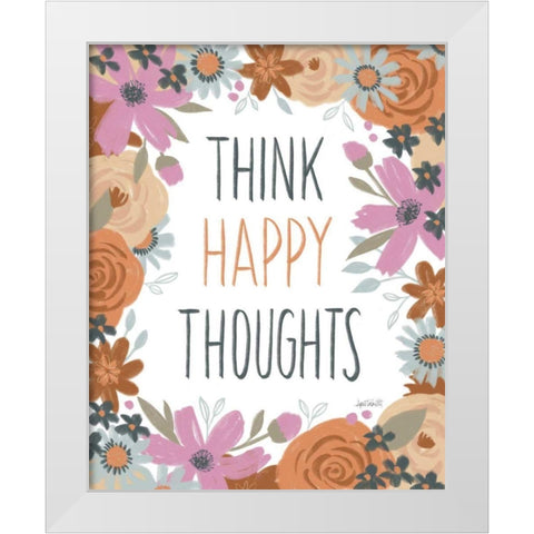 Happy Thoughts IV White Modern Wood Framed Art Print by Tavoletti, Anne