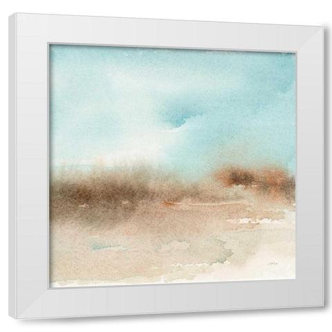 Desert Landscape II White Modern Wood Framed Art Print by Pete, Katrina