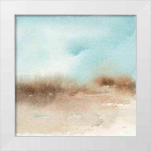 Desert Landscape II White Modern Wood Framed Art Print by Pete, Katrina
