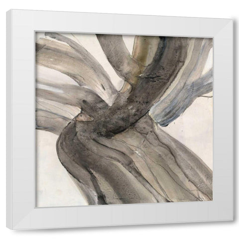 Driftwood II White Modern Wood Framed Art Print by Hristova, Albena