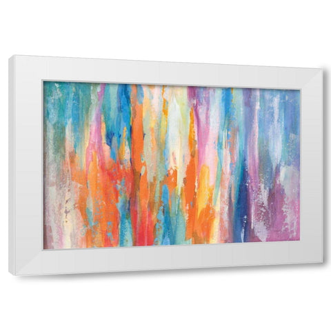 Riviera White Modern Wood Framed Art Print by Nai, Danhui