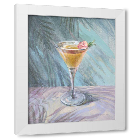 Happy Hour I White Modern Wood Framed Art Print by Nai, Danhui