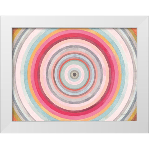 The Center of Things White Modern Wood Framed Art Print by Nai, Danhui