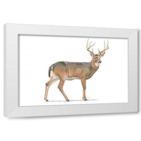 Northern Wild V White Modern Wood Framed Art Print by Wiens, James