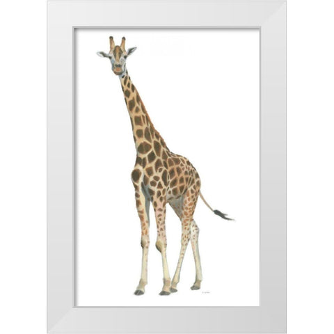 Wild and Free V White Modern Wood Framed Art Print by Wiens, James
