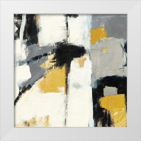 Yellow Catalina I White Modern Wood Framed Art Print by Schick, Mike