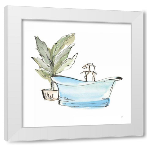 Tub II White Modern Wood Framed Art Print by Paschke, Chris