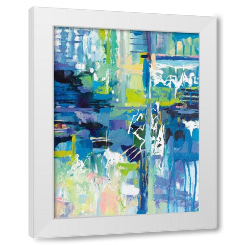 Sequence White Modern Wood Framed Art Print by Vertentes, Jeanette