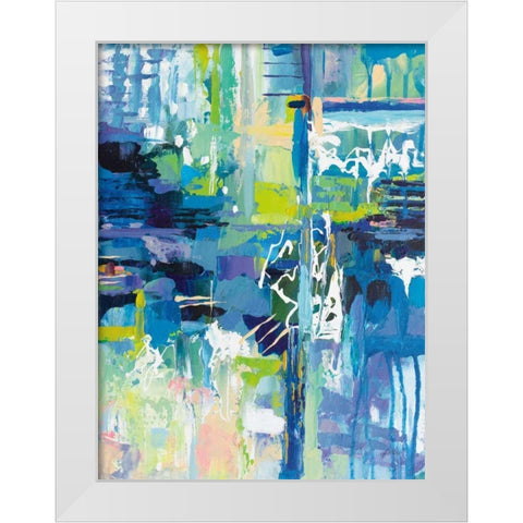 Sequence White Modern Wood Framed Art Print by Vertentes, Jeanette