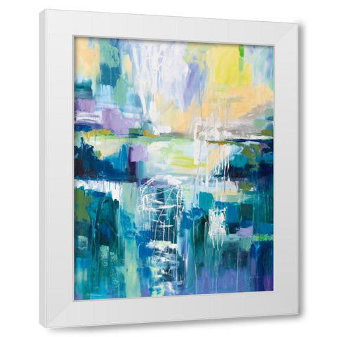 Into the Water White Modern Wood Framed Art Print by Vertentes, Jeanette