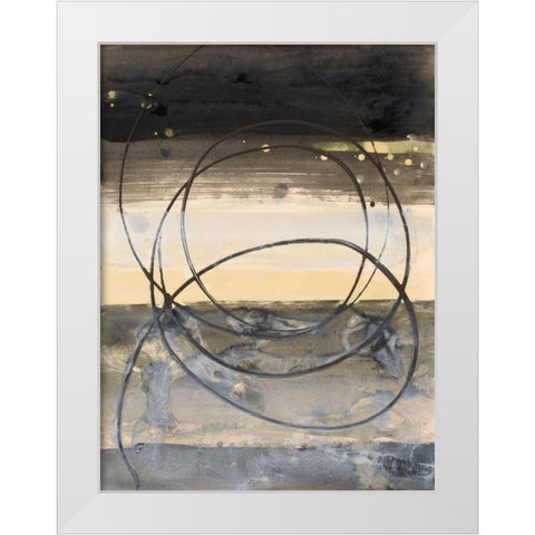 Horizon Balance I Light White Modern Wood Framed Art Print by Hristova, Albena