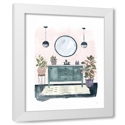 Lulus Powder Room White Modern Wood Framed Art Print by Panganiban, Karyn