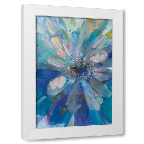 Intensity I White Modern Wood Framed Art Print by Nai, Danhui