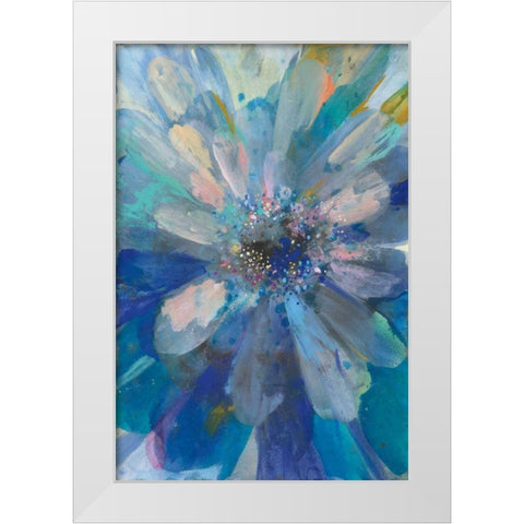 Intensity I White Modern Wood Framed Art Print by Nai, Danhui