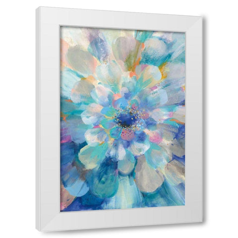 Intensity II White Modern Wood Framed Art Print by Nai, Danhui