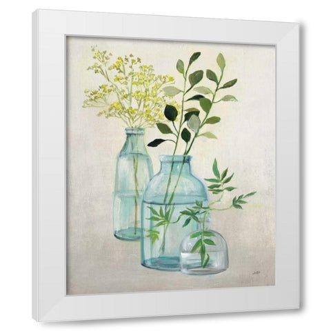 Woodland Greenery II White Modern Wood Framed Art Print by Purinton, Julia