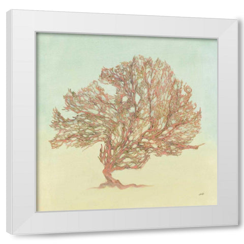 Sea Fern II White Modern Wood Framed Art Print by Purinton, Julia