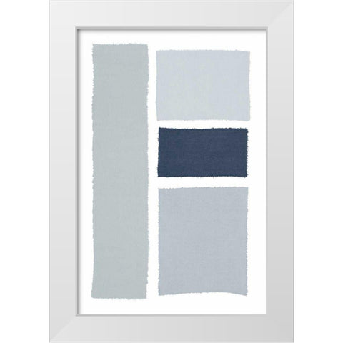 Painted Weaving III Gray White Modern Wood Framed Art Print by Rhue, Piper