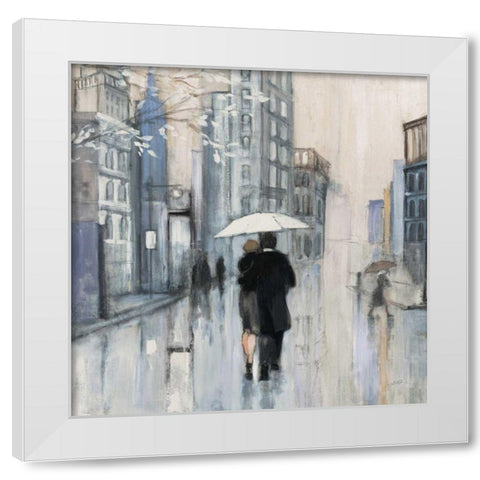 Spring Rain New York Neutral Crop White Modern Wood Framed Art Print by Purinton, Julia