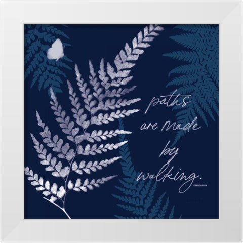 Dark True Blue III White Modern Wood Framed Art Print by Pertiet, Katie