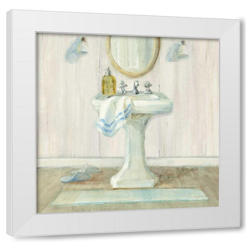 Farmhouse Sink White Modern Wood Framed Art Print by Nai, Danhui