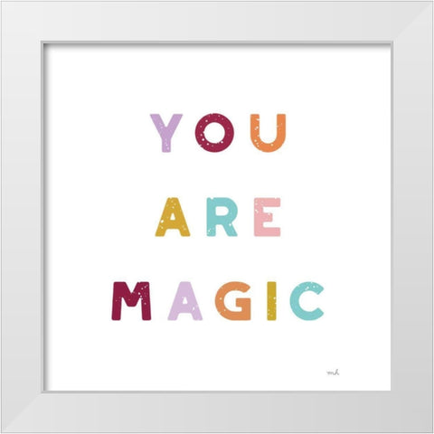 Terrazzo Inspiration I White White Modern Wood Framed Art Print by Hershey, Moira