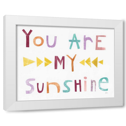 Sweet Sentiments I Pastel White Modern Wood Framed Art Print by Averinos, Melissa