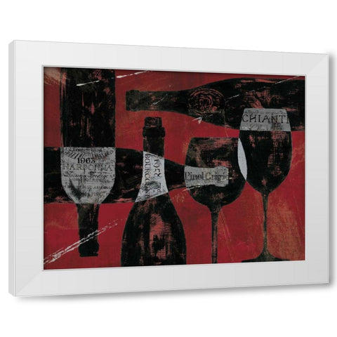 Wine Selection Red White Modern Wood Framed Art Print by Brissonnet, Daphne