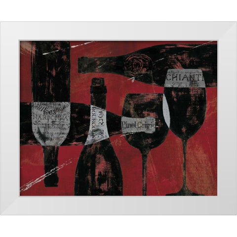 Wine Selection Red White Modern Wood Framed Art Print by Brissonnet, Daphne