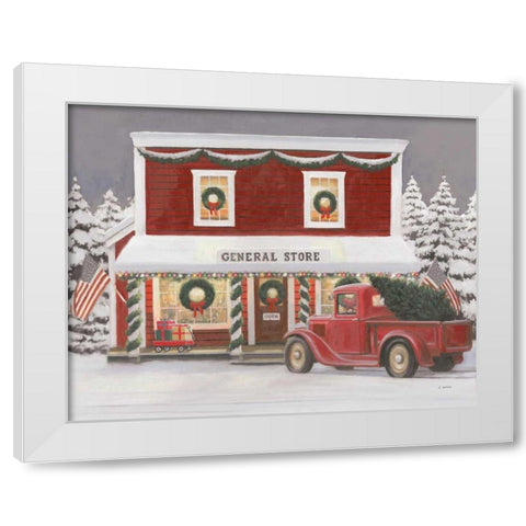 Holiday Moments I Gray White Modern Wood Framed Art Print by Wiens, James