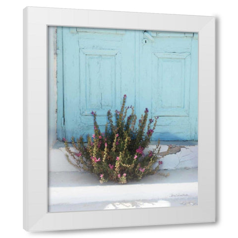 Santorini I White Modern Wood Framed Art Print by Miller, Sara Zieve
