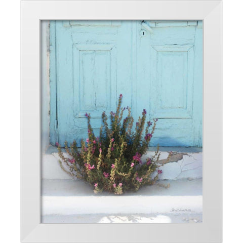 Santorini I White Modern Wood Framed Art Print by Miller, Sara Zieve