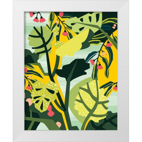 Eucalyptus Mint II White Modern Wood Framed Art Print by Gallagher, Megan