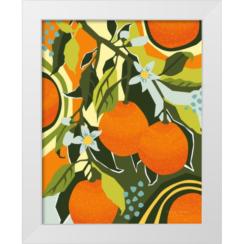 Sweet Clementine II White Modern Wood Framed Art Print by Gallagher, Megan
