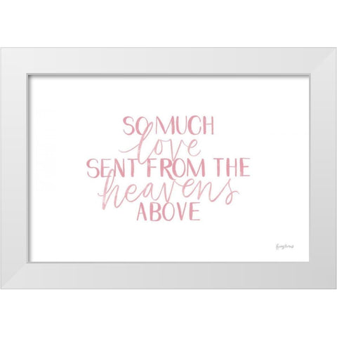 Little Child III Pink White Modern Wood Framed Art Print by Thorns, Becky