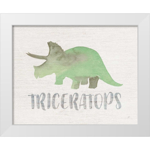 Roar IV White Modern Wood Framed Art Print by Panganiban, Karyn
