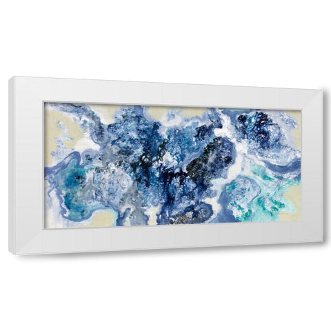 Low Tide Reflections White Modern Wood Framed Art Print by Vassileva, Silvia