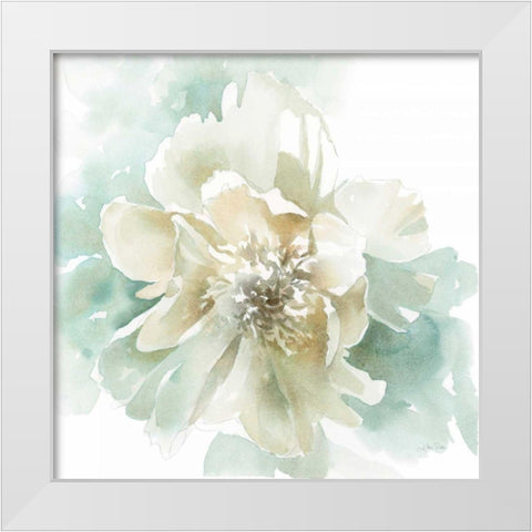Poetic Blooming II White Modern Wood Framed Art Print by Pete, Katrina