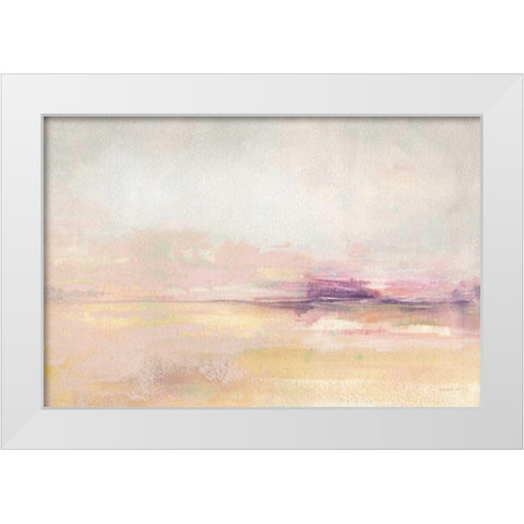 Light on the Water White Modern Wood Framed Art Print by Nai, Danhui