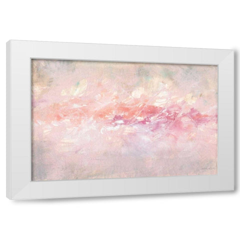 Through Fog White Modern Wood Framed Art Print by Nai, Danhui