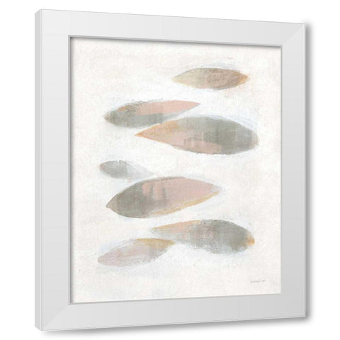 Seven Paces White Modern Wood Framed Art Print by Nai, Danhui